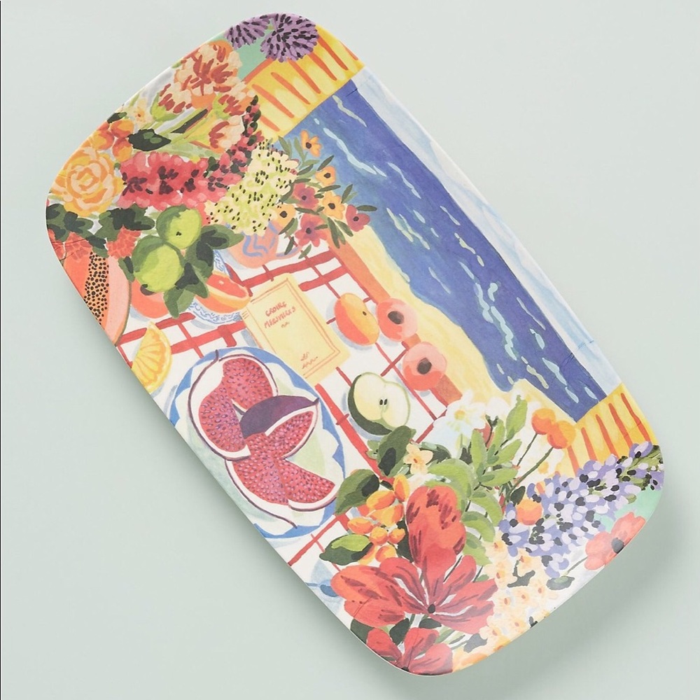 New Market Bamboo Melamine Service Platter